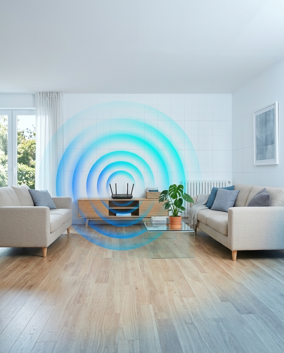 Medición de radiofrecuencia y mapa de calor wifi en una vivienda de Andalucía