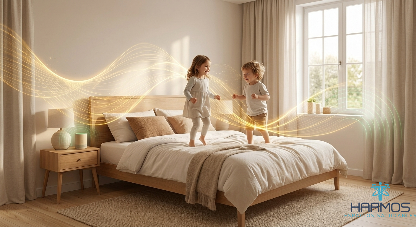 Evaluación electromagnética de dormitorio infantil en Andalucía